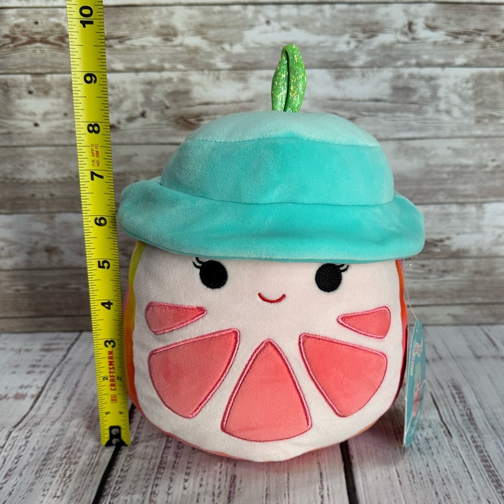 3 for $21! Squishmallows Kaldette Grapefruit Scented 8” Plush with Tags - Picture 2 of 12